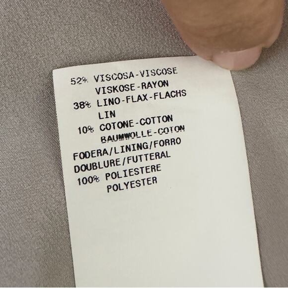 Armani Collezioni tan single‎ breasted blazer W-8 - Picture 8 of 12